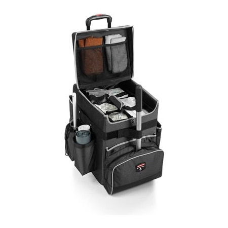 Rubbermaid Commercial Rubbermaid Medium Executive Quick Cart 1902466 - Dark Gray 1902466